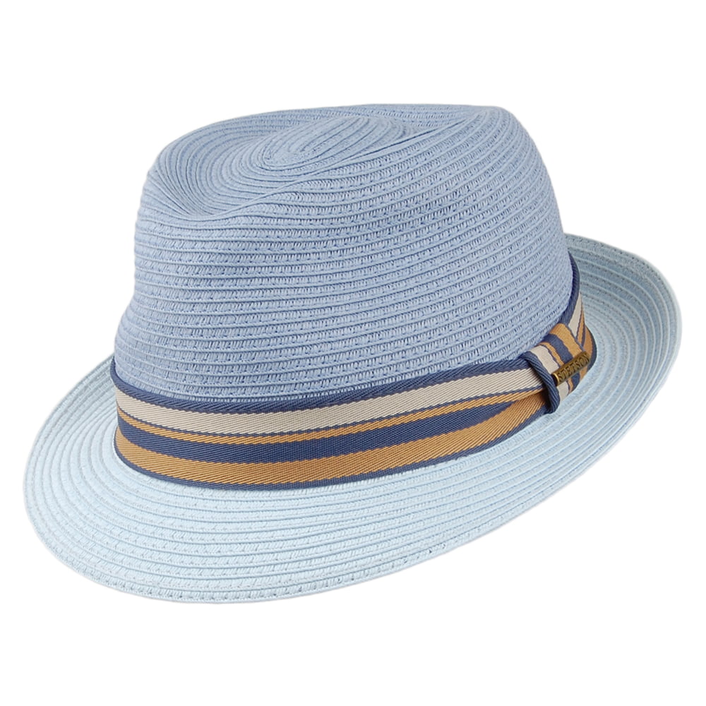 Stetson Hats Adams Trilby Hat - Light Blue