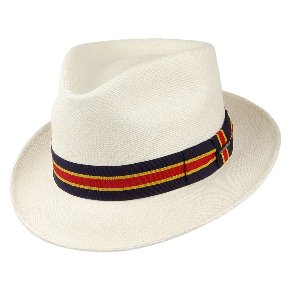 Stetson Hats Player Panama Trilby Hat - Bleach