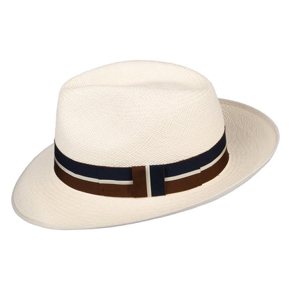 Christys Hats Home County Preset Panama Fedora Hat - Bleach