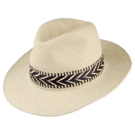 Christys Hats Capri Panama Fedora Hat - Natural