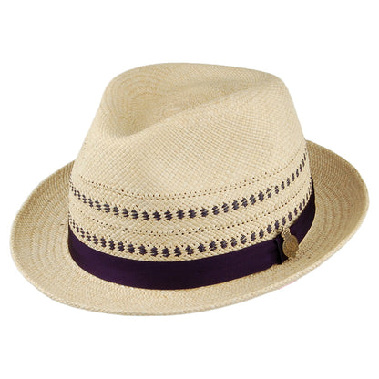 Christys Hats Porto Panama Trilby Hat - Natural