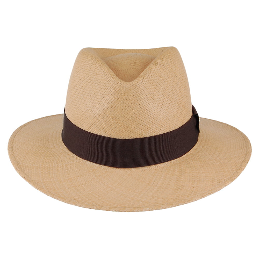 Whiteley Hats Hamilton Panama Fedora Hat - Caramel
