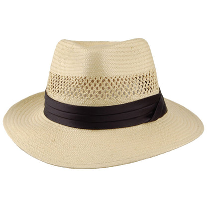 Brixton Hats Goodman Straw Fedora Hat - Natural