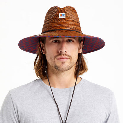 Brixton Hats Alton Straw Lifeguard Hat - Copper