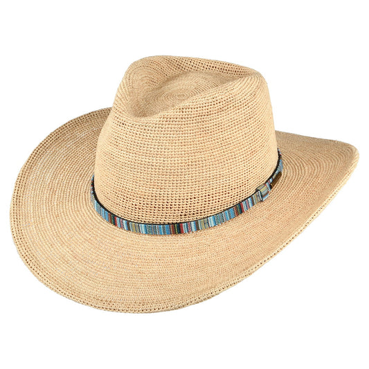 Stetson Hats Crocheted Raffia Cowboy Hat - Natural