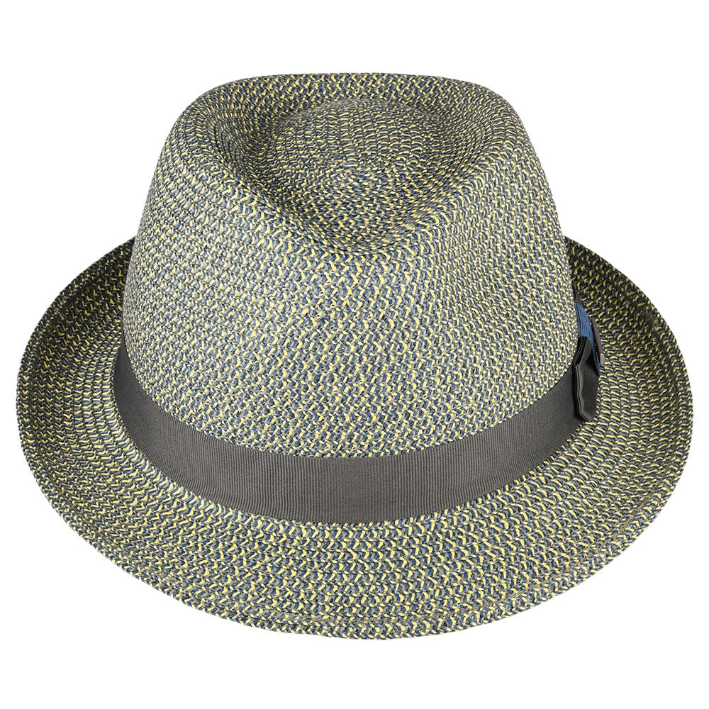 Stetson Hats Fairbanks Toyo Trilby Hat - Blue-Mix