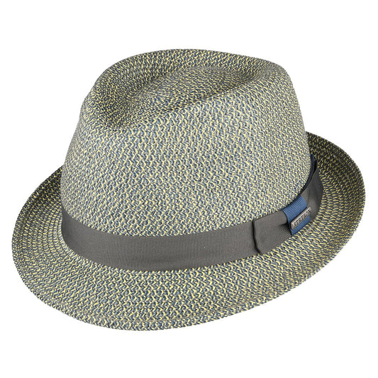 Stetson Hats Fairbanks Toyo Trilby Hat - Blue-Mix