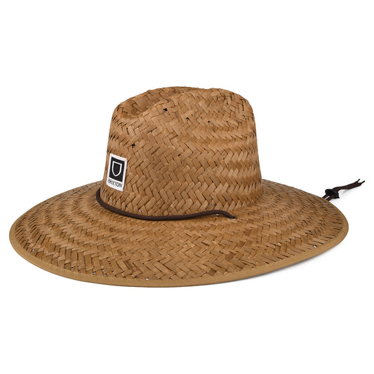 Brixton Hats Beta Straw Lifeguard Hat - Light Brown