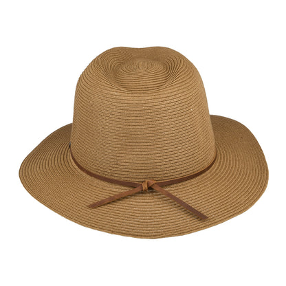 Brixton Hats Wesley Packable Straw Fedora Hat - Copper