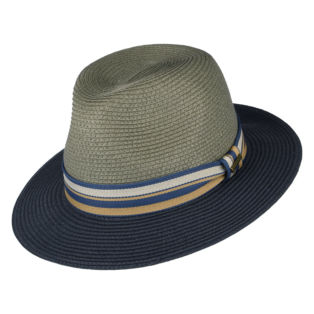 Stetson Hats Traveller Safari Fedora Hat - Grey-Blue