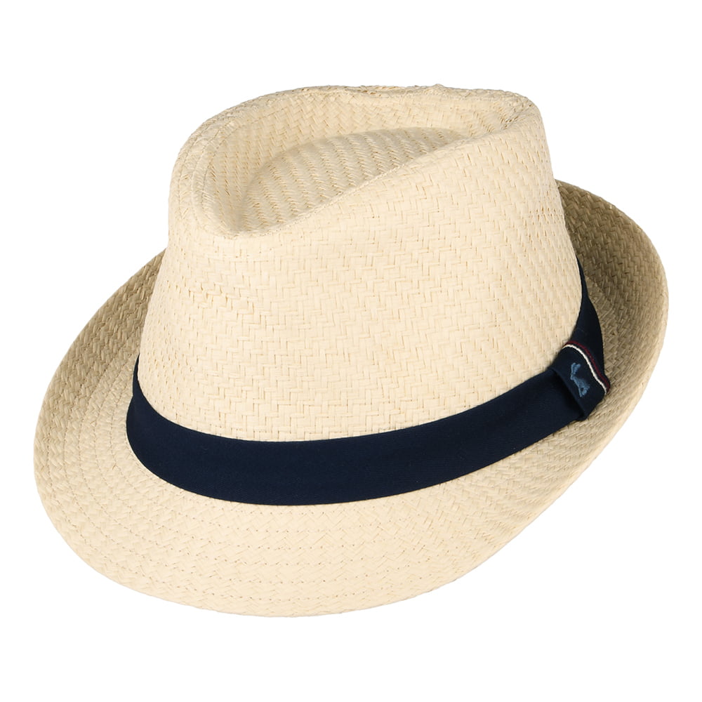 Joules Hats Halstow Toyo Straw Trilby Hat - Sand