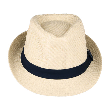 Joules Hats Halstow Toyo Straw Trilby Hat - Sand