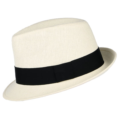 Failsworth Hats Toyo Straw Trilby Hat - Natural