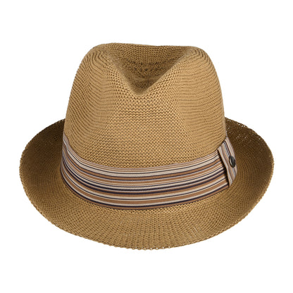 Barbour Hats Belford Summer Trilby Hat - Dark Tan