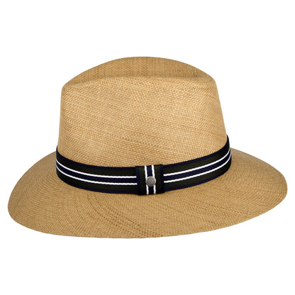 Barbour Hats Rothbury Toyo Straw Fedora Hat - Light Tan