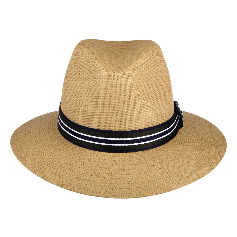 Barbour Hats Rothbury Toyo Straw Fedora Hat - Light Tan