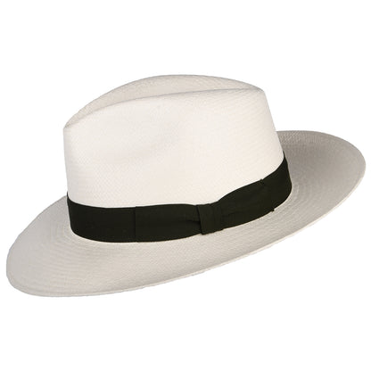 Failsworth Hats Downbrim Panama Fedora Hat - Bleach-Olive
