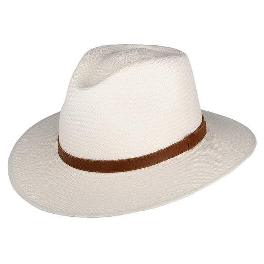 Failsworth Hats Panama Safari Fedora Hat - Bleach