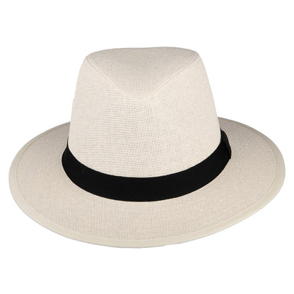 Failsworth Hats Toyo Straw Safari Fedora Hat - Natural