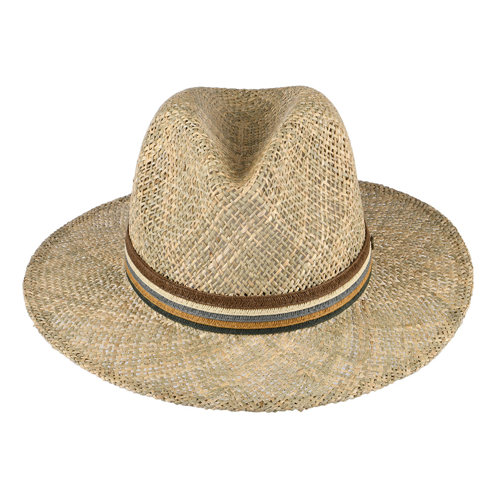 Failsworth Hats Havana Seagrass Straw Fedora Hat - Natural