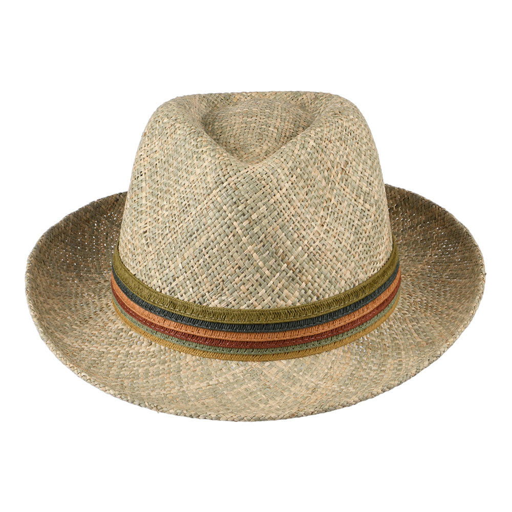 Failsworth Hats Cuba Seagrass Straw Fedora Hat - Natural