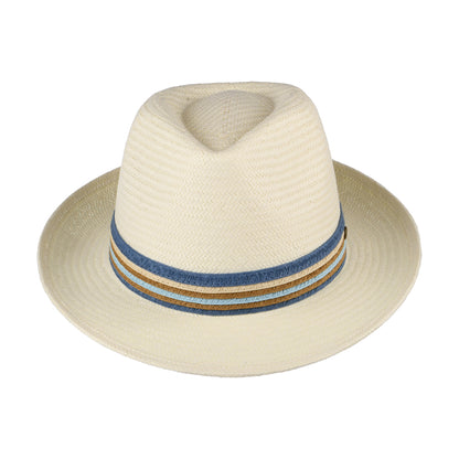 Failsworth Hats Monaco Toyo Straw Fedora Hat - Bleach