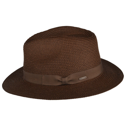 Brixton Hats Rio Toyo Straw Fedora Hat - Brown
