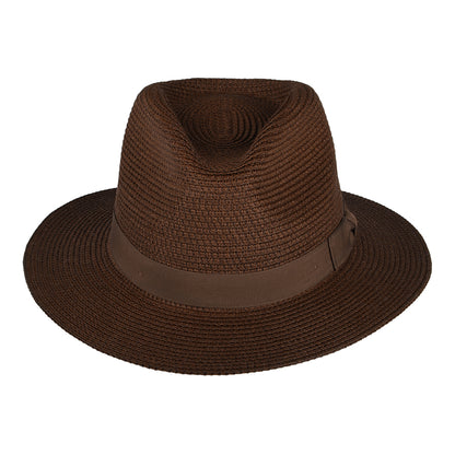 Brixton Hats Rio Toyo Straw Fedora Hat - Brown
