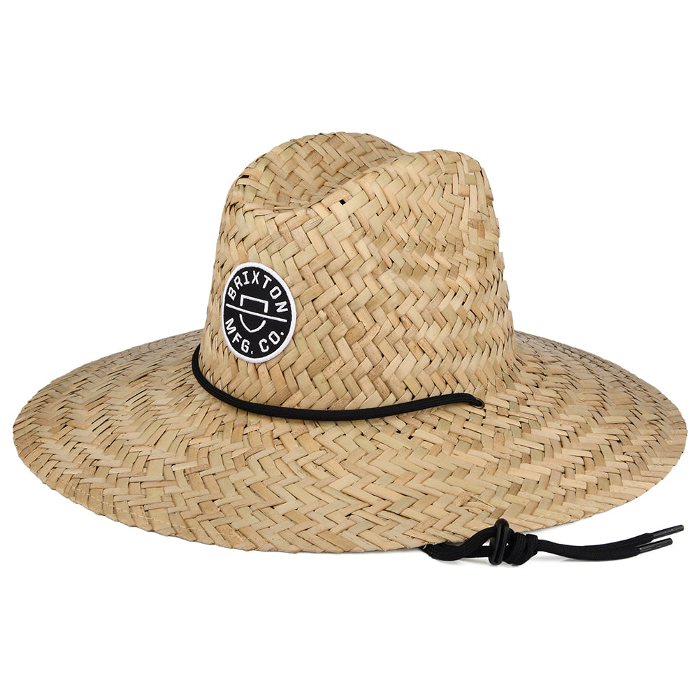 Brixton Hats Crest Straw Lifeguard Hat - Tan