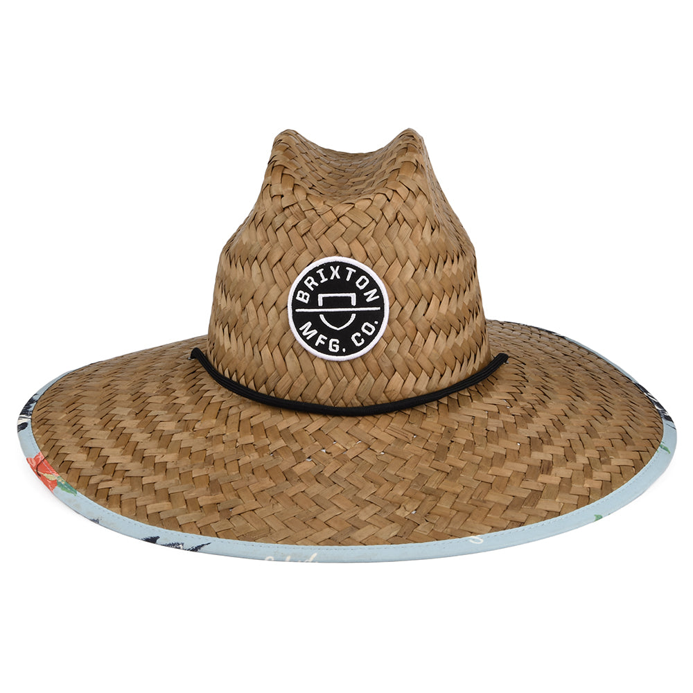 Brixton Hats Crest Straw Lifeguard Hat - Copper