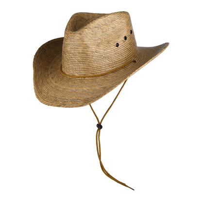 Dorfman Pacific Hats Buckhorn Braided Palm Outback Hat - Toast