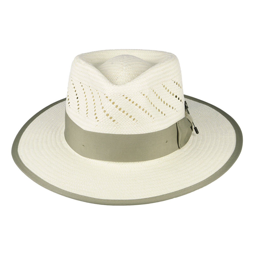 Brixton Hats Bandera Reserve Straw Fedora Hat - Natural