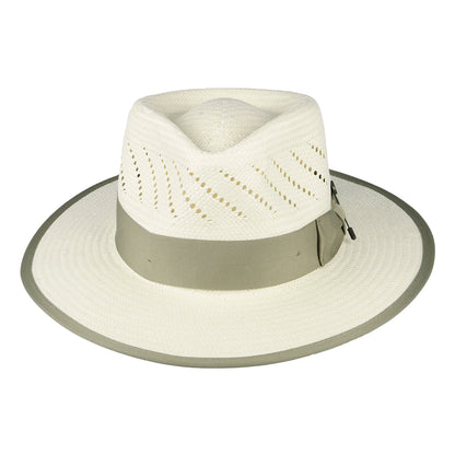 Brixton Hats Bandera Reserve Straw Fedora Hat - Natural