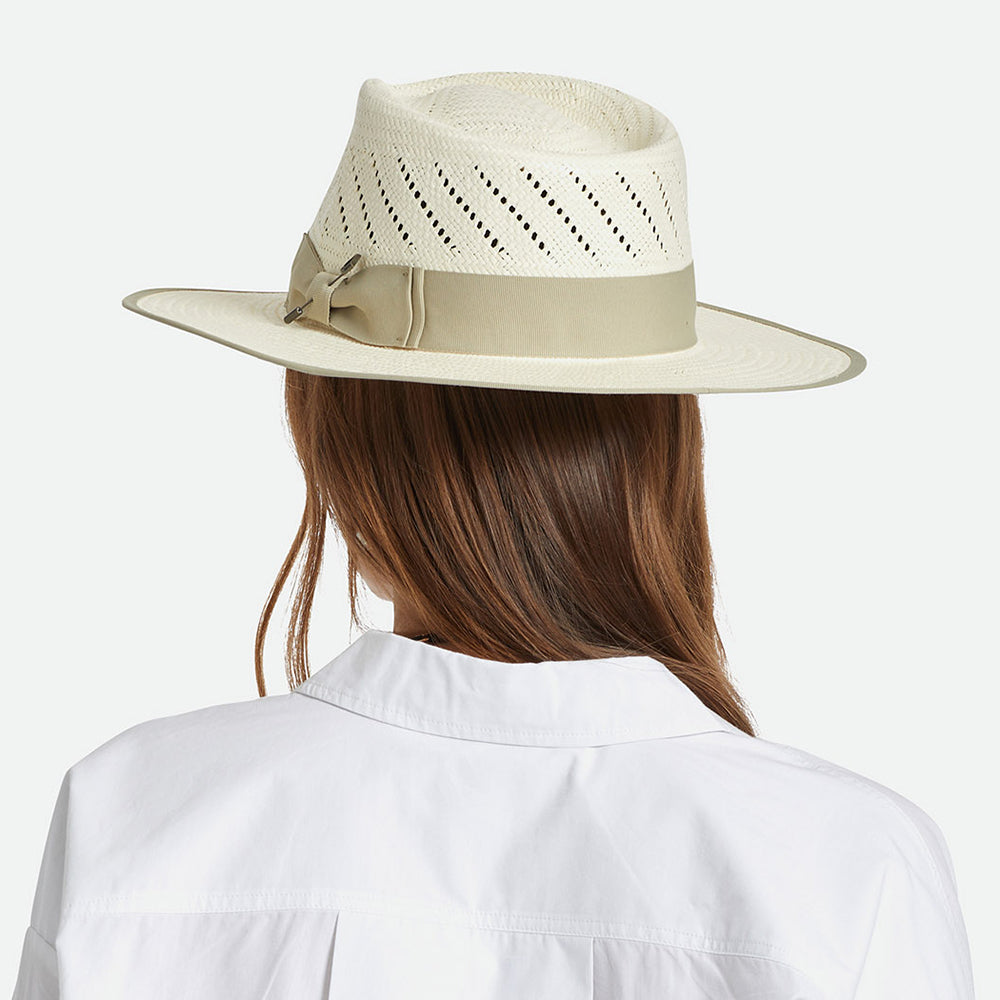 Brixton Hats Bandera Reserve Straw Fedora Hat - Natural