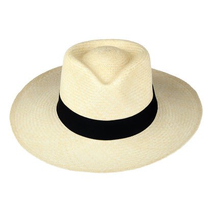 Jaxon & James C-Crown Panama Fedora Hat - Natural
