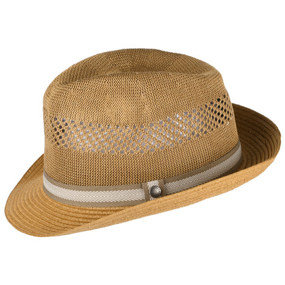 Barbour Hats Craster Summer Trilby Hat - Dark Tan