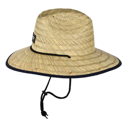 Billabong Hats Tides Print Seagrass Straw Lifeguard Hat - Natural-Navy