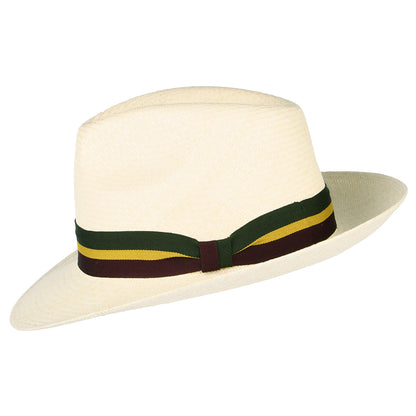 Failsworth Hats Regimental Panama Fedora Hat - Natural