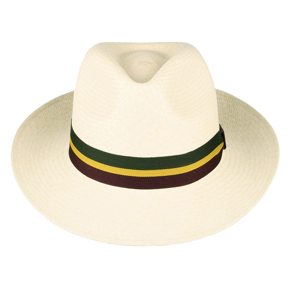 Failsworth Hats Regimental Panama Fedora Hat - Natural