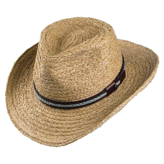 Jaxon & James El Paso Straw Outback Hat - Natural