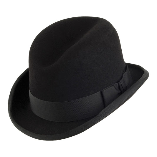 Christys Hats Fur Felt Homburg - Black