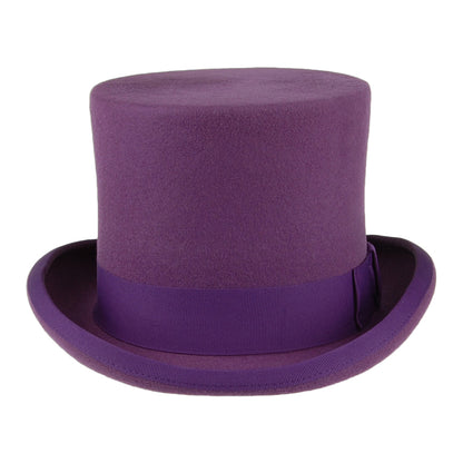 Denton Hats Wool Felt Top Hat - Purple