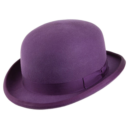 Denton Hats Wool Felt Bowler Hat - Purple