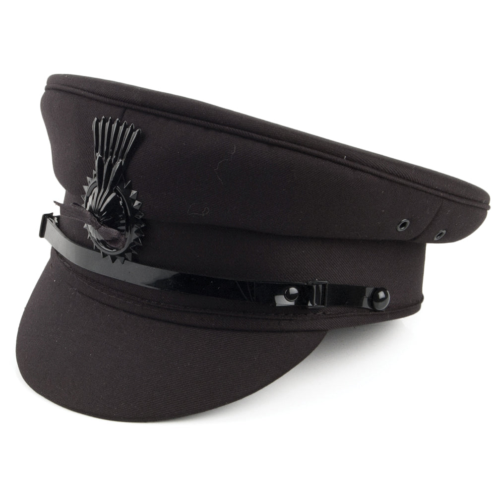 Denton Hats Chauffeurs Cap - Black