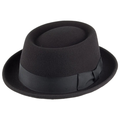 Bailey Hats Darron Crushable Pork Pie Hat - Black