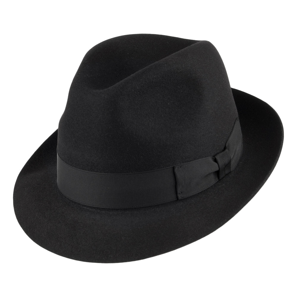 Signes Hats Draper Fur Felt Trilby Hat - Black
