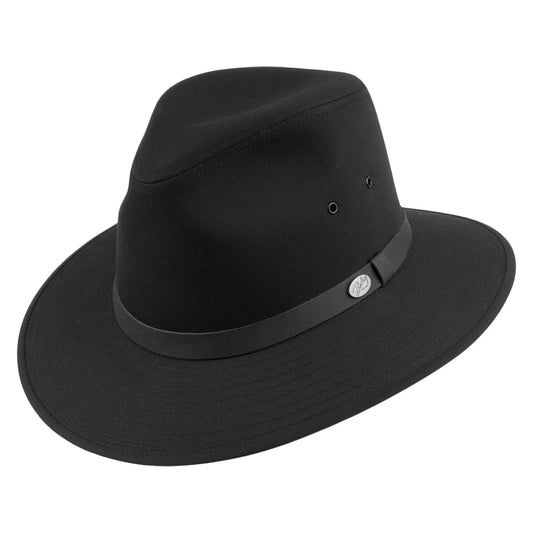Bailey Hats Dalton Safari Fedora Hat - Black