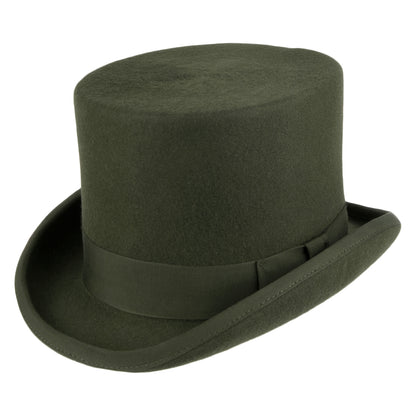 Denton Hats Wool Felt Top Hat - Forest