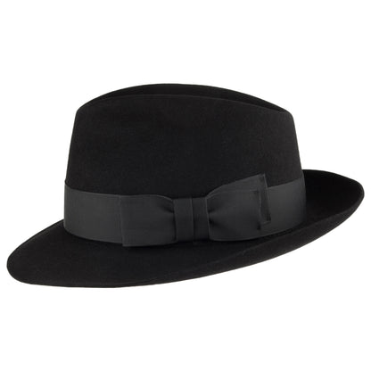 Christys Hats Bond Fur Felt Trilby Hat - Black