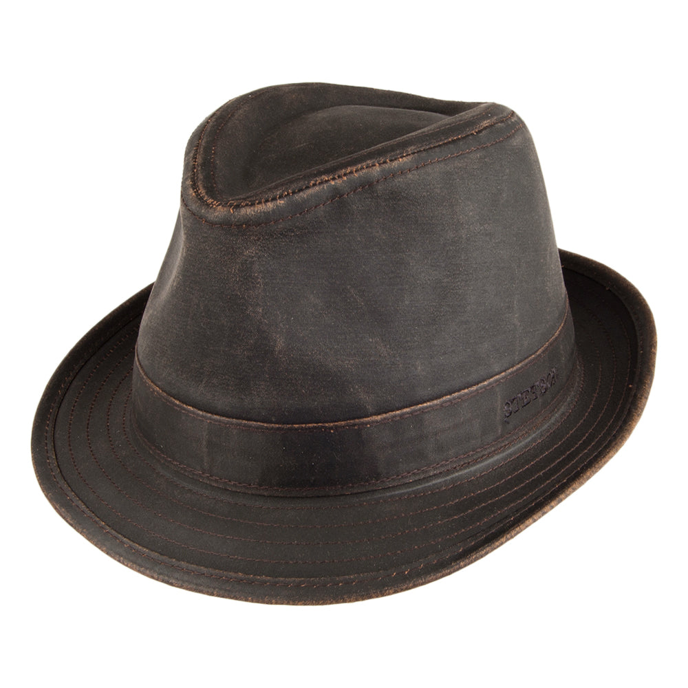 Stetson Hats Odessa Water Resistant Trilby Hat - Brown